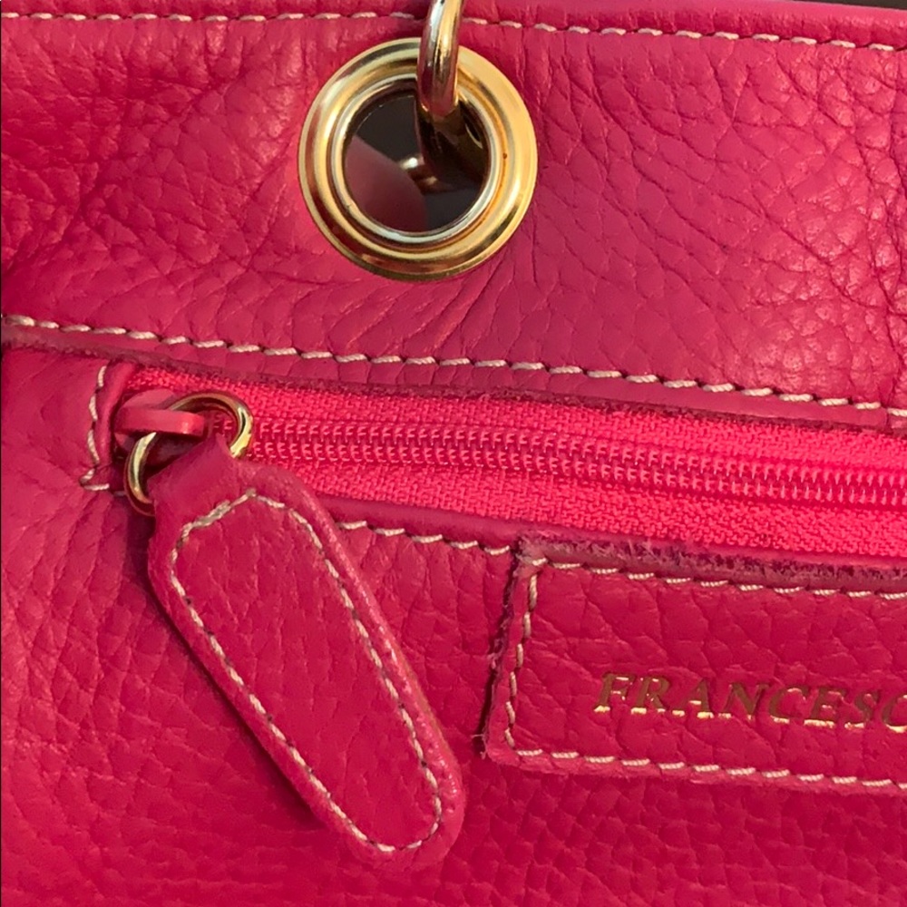 Francesca Visconti Pink on Pink Leather satchel 💕 - Picture 10 of 10
